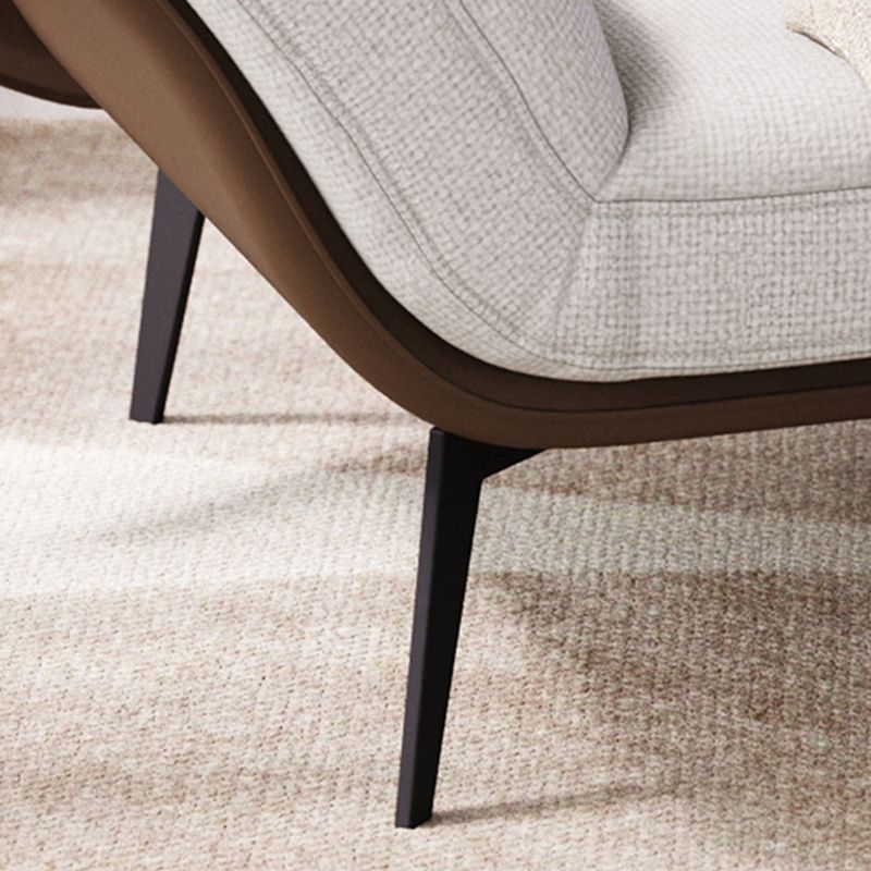 Mid-Century Modern Accent Armchair Flared Arms Fabric Armchair