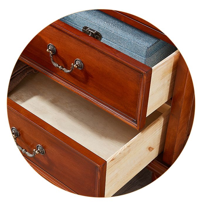 Traditional Birch Wood Storage Cabinet with Hinged Door Matte Finish Cabinet for Home