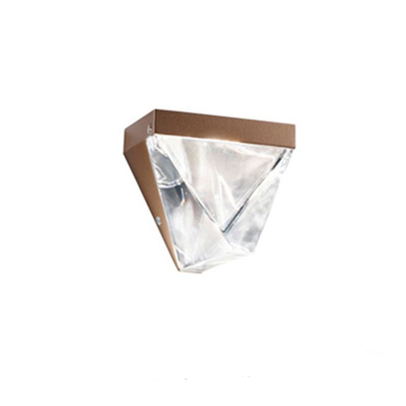 Modern Minimalist Geometric Wall Lighting Fixtures Crystal 1 Light Wall Sconces for Bedroom