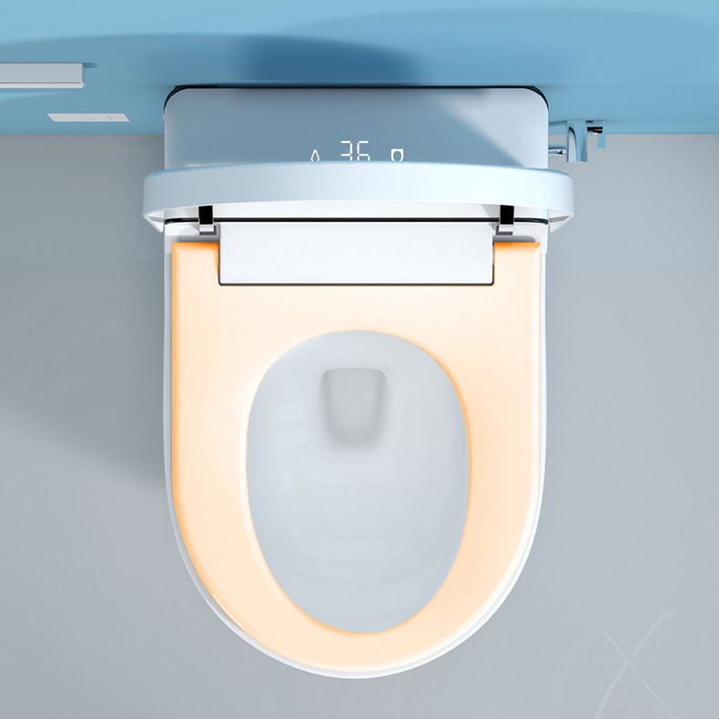 Modern Wall Mount Toilet All-In-One ABS Single Flush Toilet Bowl