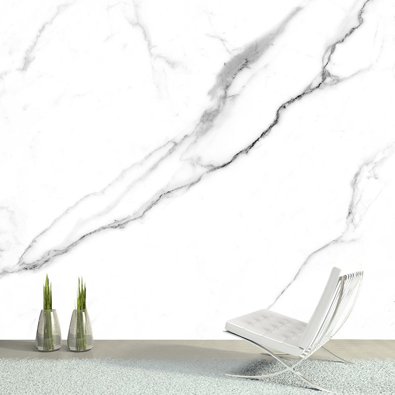 Marble Texture Mural Decal Industrial Style Moisture Resistant for Sitting Room