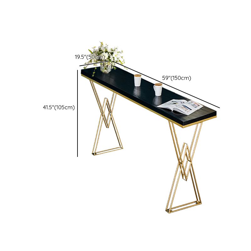 Glam Style Solid Wood Pub Dining Set 1/2/3/4 Pcs Rectangular Pub Set for Home