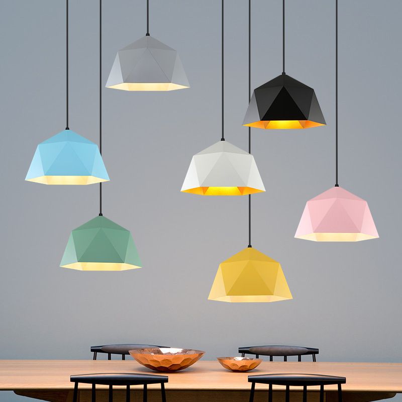 Lumière suspendue colorée à style nordique Macron Pendant Light Hanging Light pour la chambre