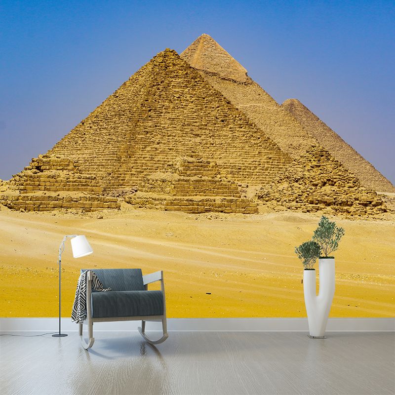 Egyptian Pyramids Landscape Mural Decal Modern Decorative Dining Room Wall Decor, Custom Size