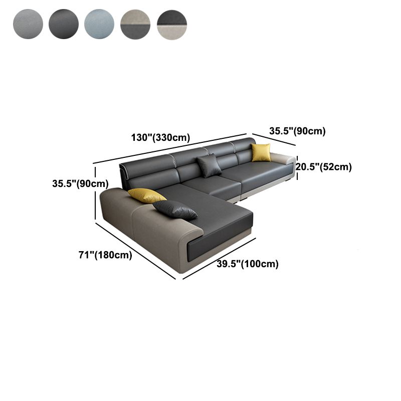 Contemporary Removable Cushions Pillow Top Arm Sectionals for Living Room