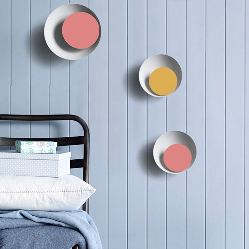 Moderni macaron moderni in stile ciotola ciotola sconde muro metallo 1 flioncini leggeri