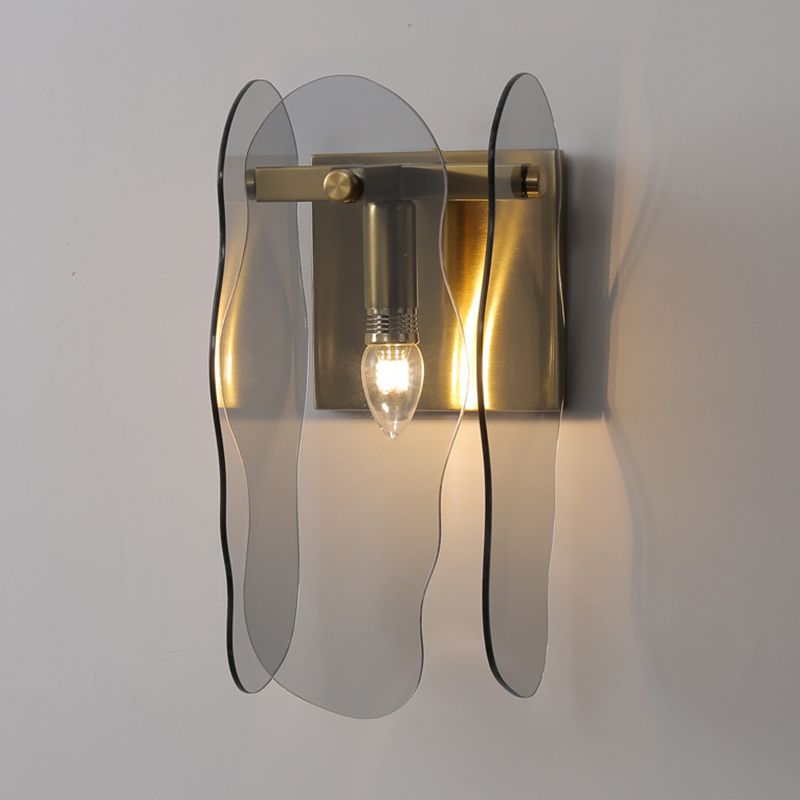 Modern Minimalist Style Sconce Light Fixtures Glass Wall Lighting for Living Room