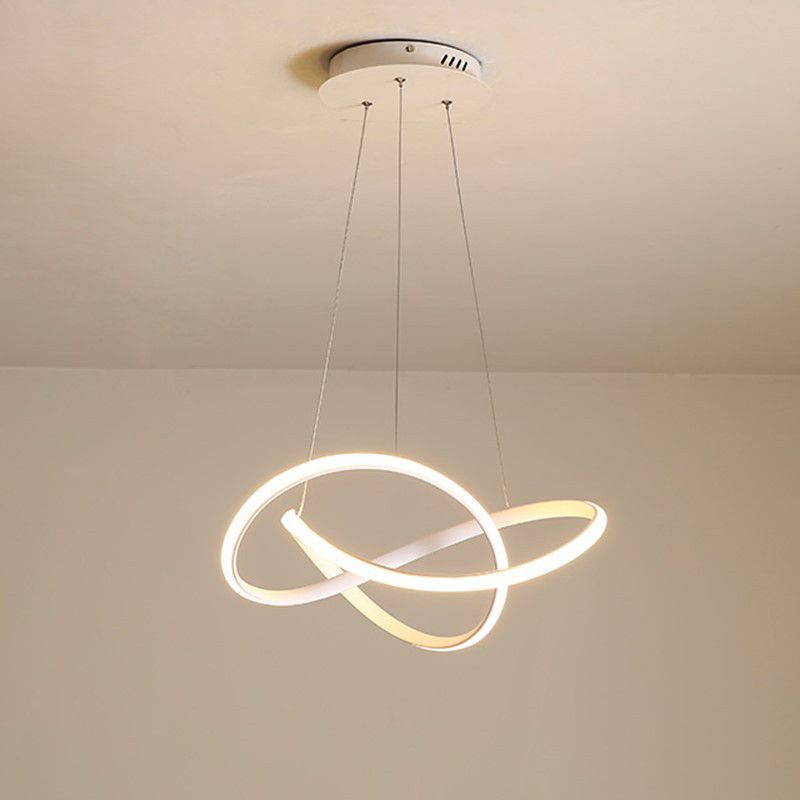 Modern Twist Suspended Lighting Fixture Metallic Pendant Lighting Fixtures for Restaurant