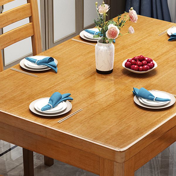 Rubberwood Solid Wood Dining Table Contemporary Dining Table
