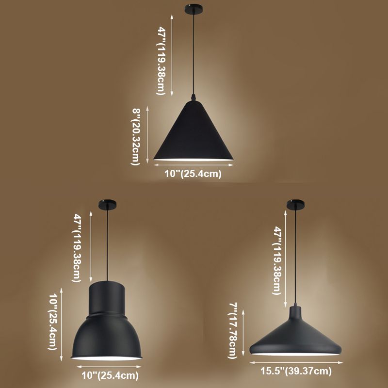 1 ciondolo a soffitto leggero Creative Industrial Style in alluminio Ciondolo per il ristorante