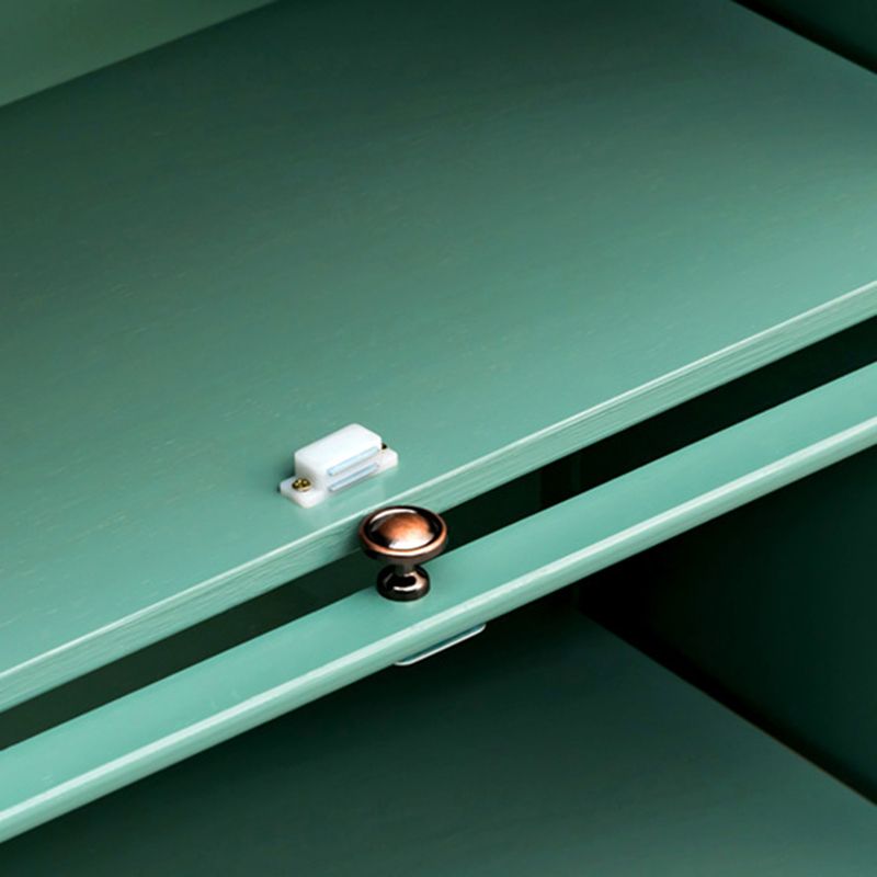 Zeitgenössischer Green Barrister Bücherregal Bambus Bücherregal für Heimbüro