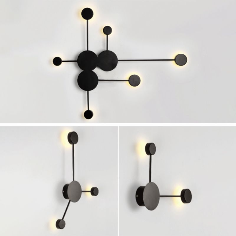 Kreisförmige Wandmontaglampe moderne Einfachheit Acrylwandhalterung für Wohnzimmer