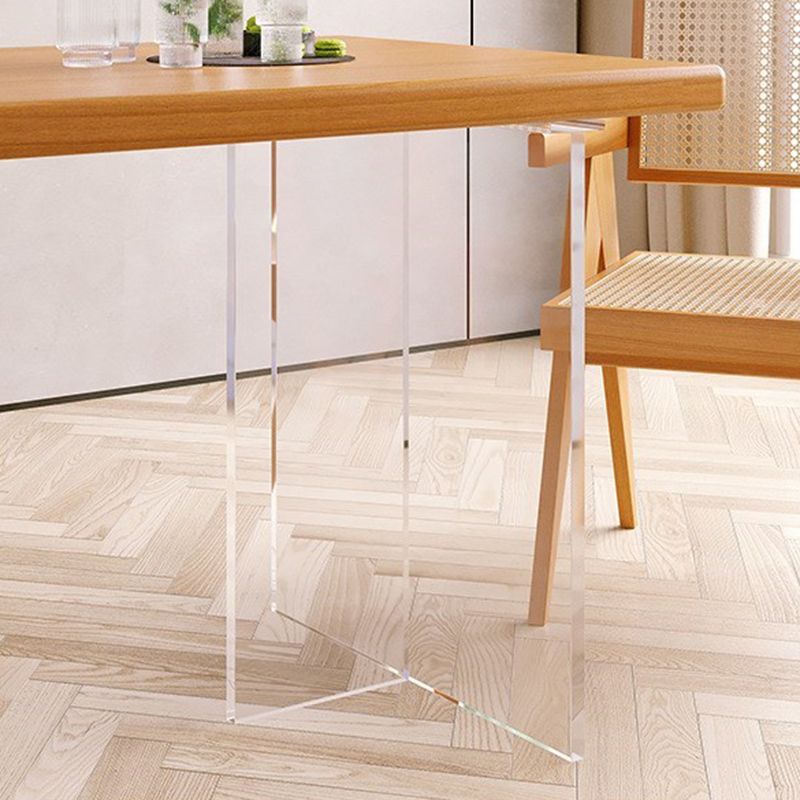 Modern 1/2/5 Pieces Dining Set Rectangle Wood Dining Table for kitchen