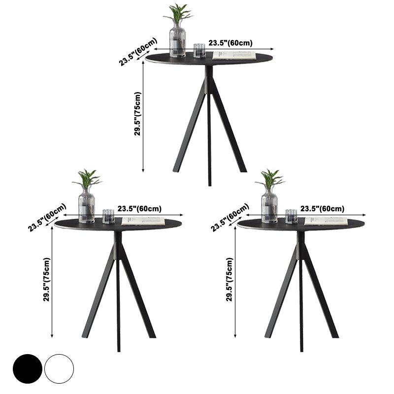 Moderne stijl eettafel van gesinterd steen, ronde eettafel met voetstuk