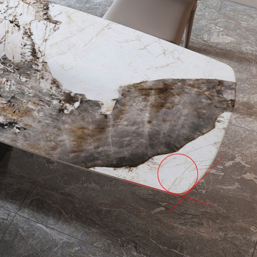 1/3/4/7 Pieces Modern Dinette Set Sintered Stone Dining Table Set for Kitchen