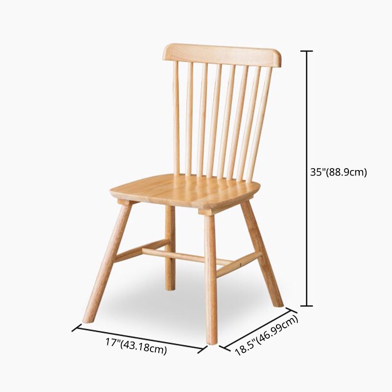 Minimalist Style Solid Wood Dining Table Set of Rectangle Shape Formal Dinette Set