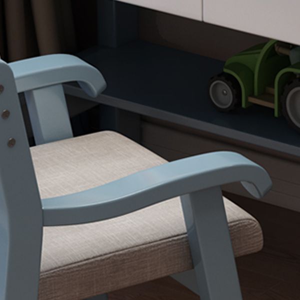 23.62" Width Kids Desks with with Bookshelf Solid Wood Child Desks Writing Desk