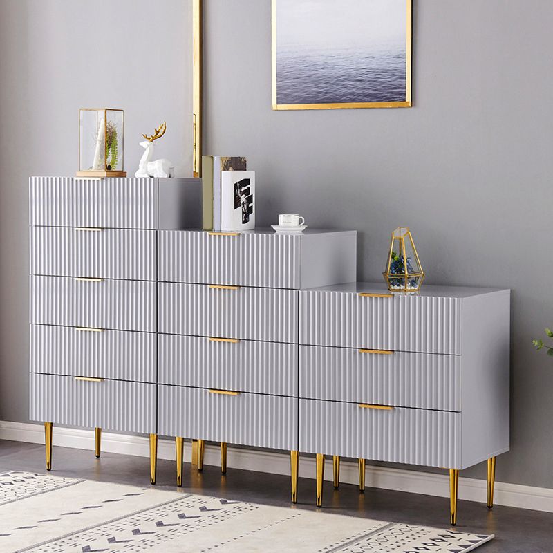 Modern 15.74" Wide Accent Chest Solid Wood Soft Close Drawers Chest