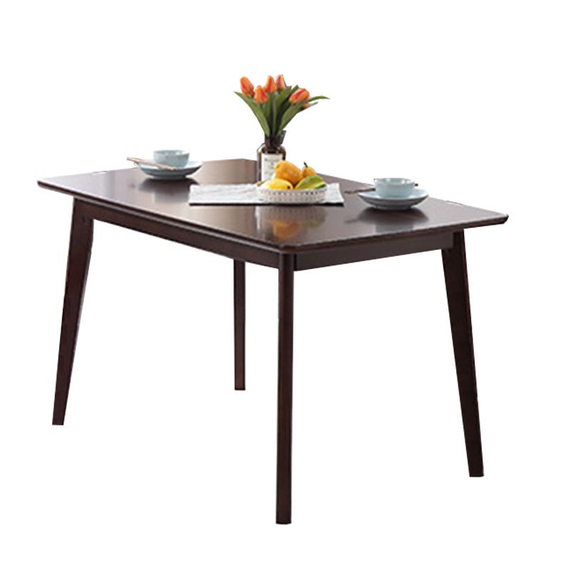 Traditional 1/2/5/6 Pieces Furniture Solid Wood Rectangle Dining Table Set in Brown