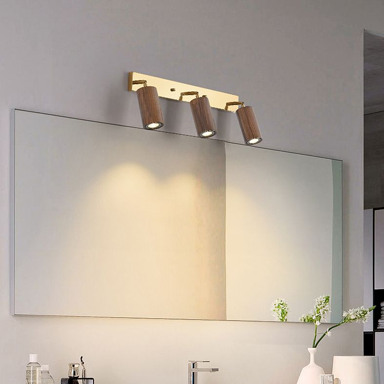 Économie tubulaire rotative Gamique en bois nordique LED LED MALLED MURD