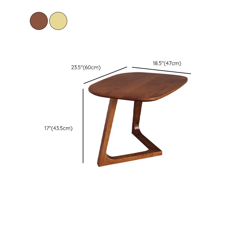 Scandinavian Solid Wood End Table Corner Table for Living Room