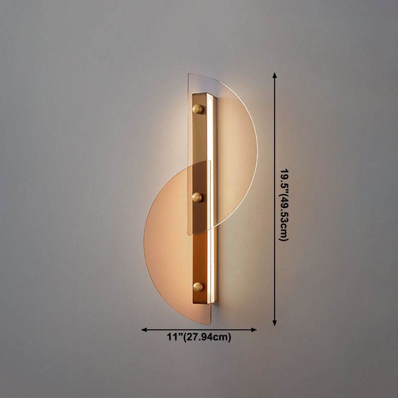 Cronique en métal simple contemporain LED 2 LUIGNEUR LEIL MUR LEI