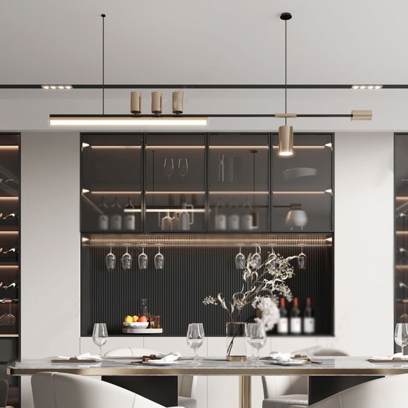 Modern LED Island Fixture Metal Ceiling Pendant Light for Kitchen