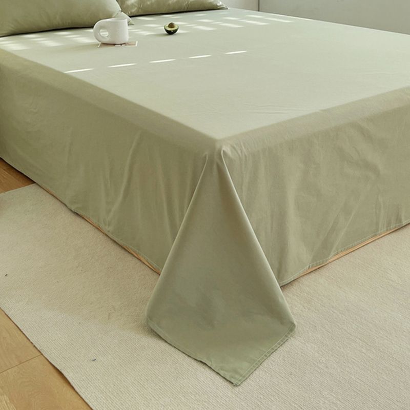Cotton Bed Sheet Set Modern Solid Color Fitted Sheet for Bedroom