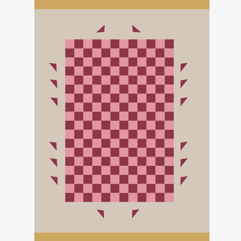 Licht oranje contrast kleurrooster tapijten polyester eenvoudig tapijt wasbaar tapijt voor woonkamer