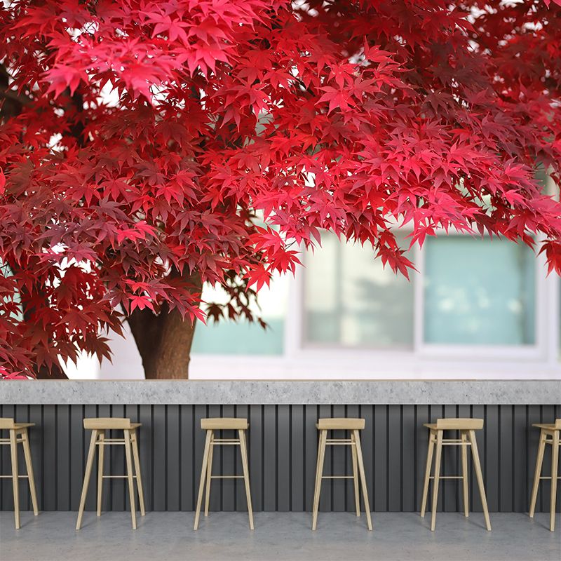 Fall Leaves Mural Wallpaper for Girl Bedroom Customised Size Wall Covering