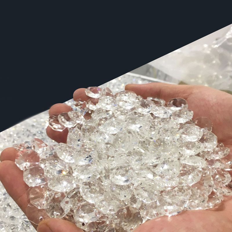 Luminaire de plafond encastré en cristal Transparent salle à manger plafonnier LED contemporain