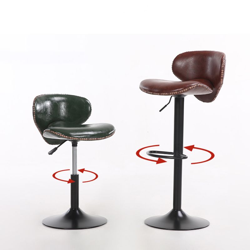 Modern Liftable Bar-stool PU Leather Counter Bar Stool with Metal Legs for Bristol