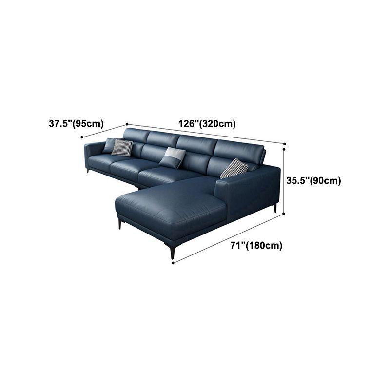 Adjustable Sectional 35.43" H Stain Resistant Square Arm Sectional