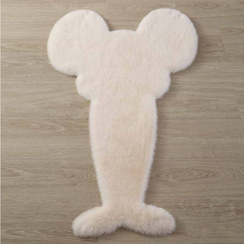 Folw Pure Color Rug Plüsch Polyesterbereich Teppich Fleckenfester Teppich für Wohnkultur