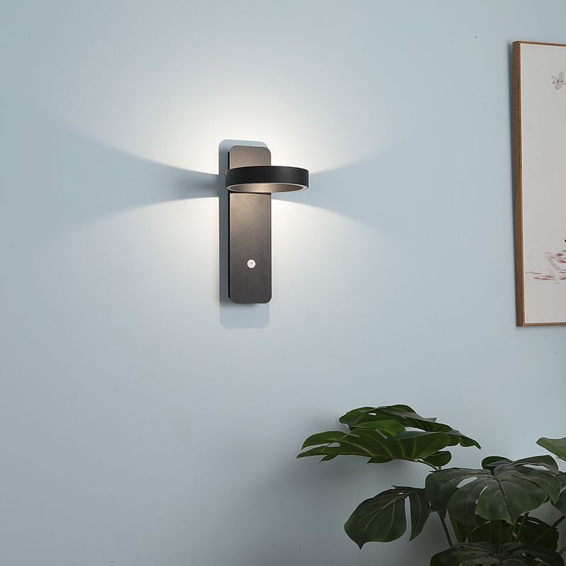 Lampade a 1 luci di minimalismo Light Frepfurs Sconce lampade da parete in ferro per camera da letto