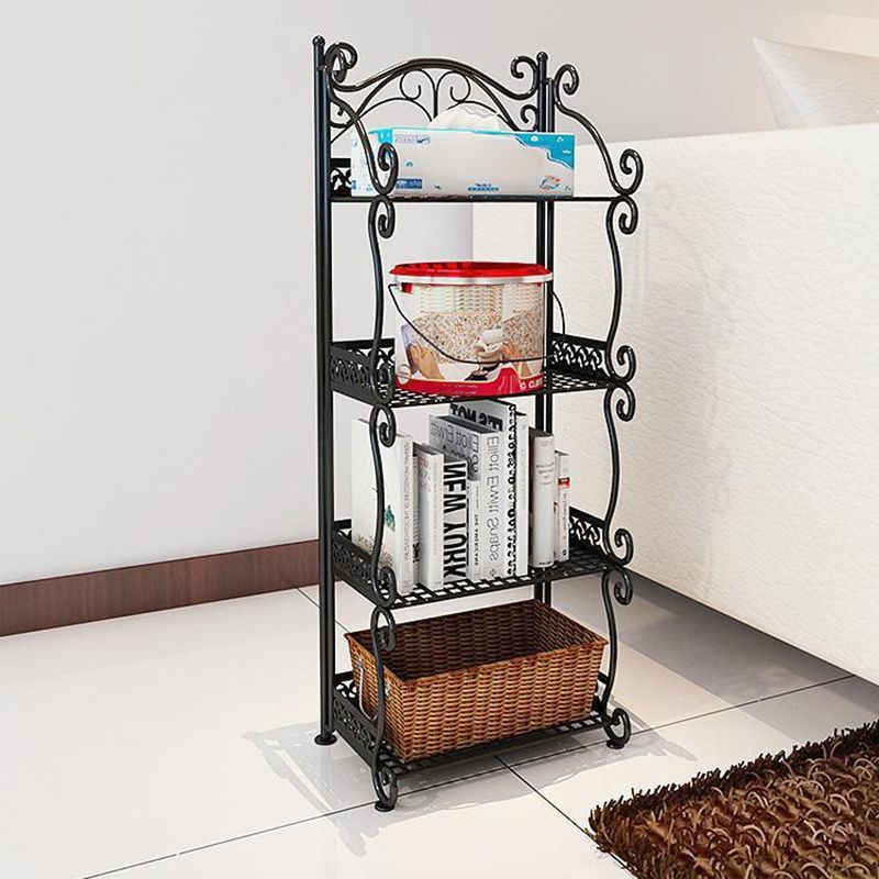 Contemporary Bookcase Metal Shelf Bookcase with Shelves for Living Room