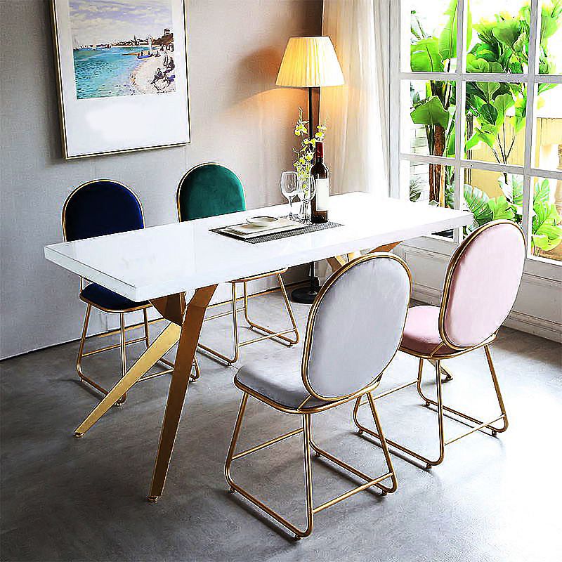 White Solid Wood Dining Set 1/5 Pieces Contemporary Dinette Set