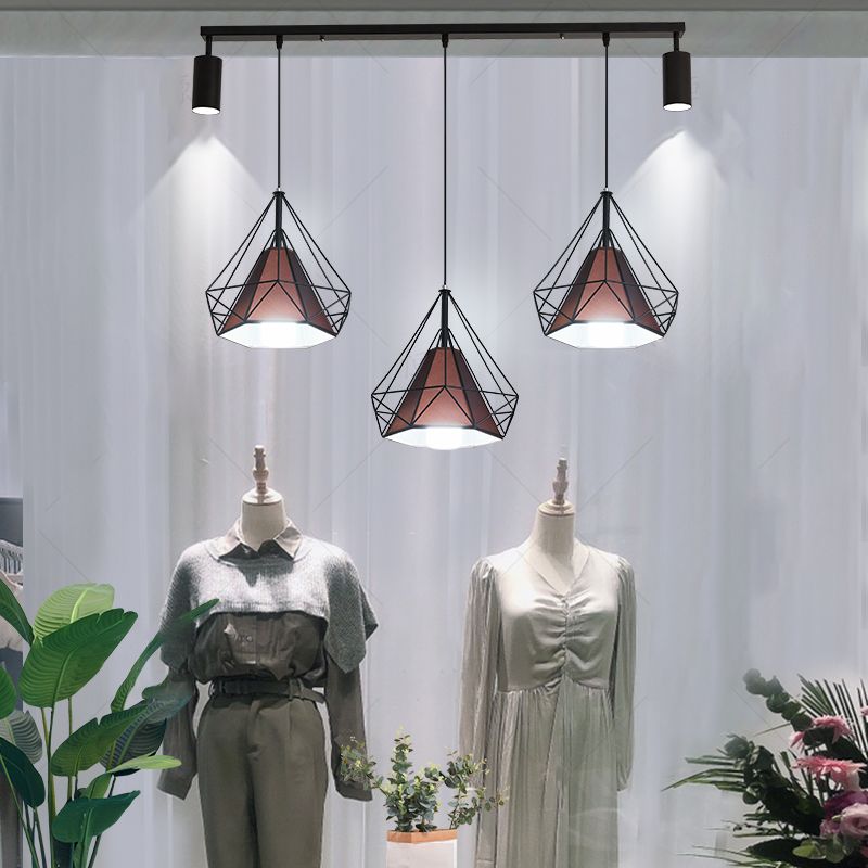 Diamond Island Lights Contemporary Metal Island Lighting Fixture for Kitchen