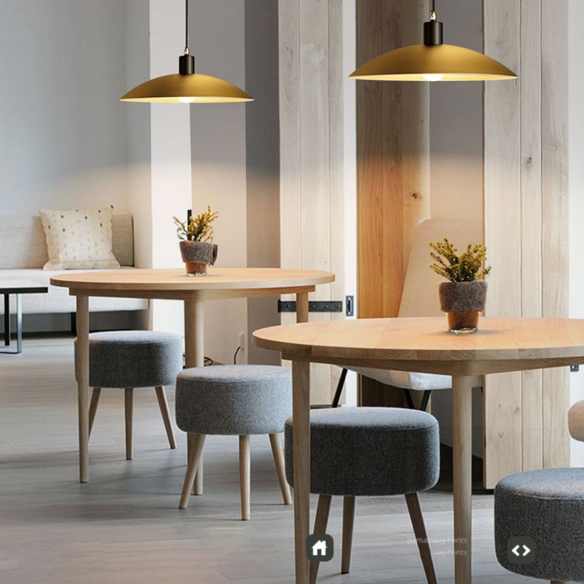 Luz de colgante colgante minimalista latón acampado luz de techo colgante con sombra de metal