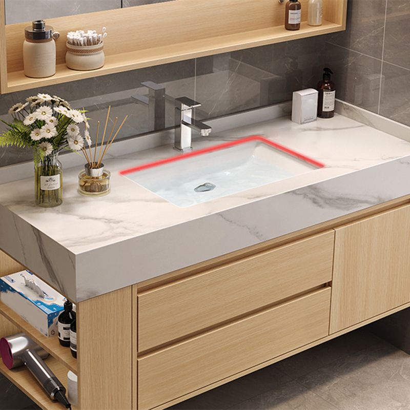 Gorgeous Sink Vanity Wood Wall-Mounted Mirror Cabinet Vanity Cabinet with Storage Shelving