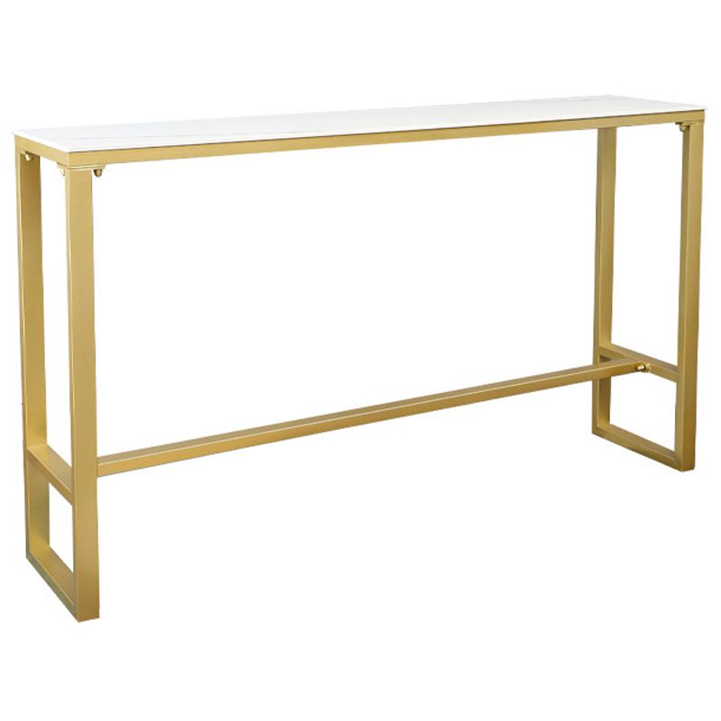 Modern Bar Height Table Stone Top Bistro Bar Table for Patio Use