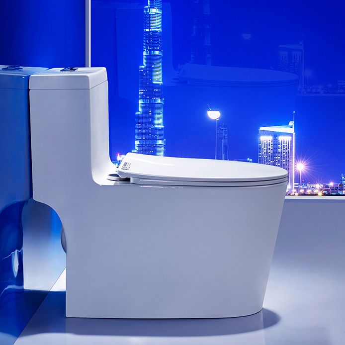 Traditional Toilet Bowl One Piece Floor Mounted Siphon Jet Porcelain Toilet