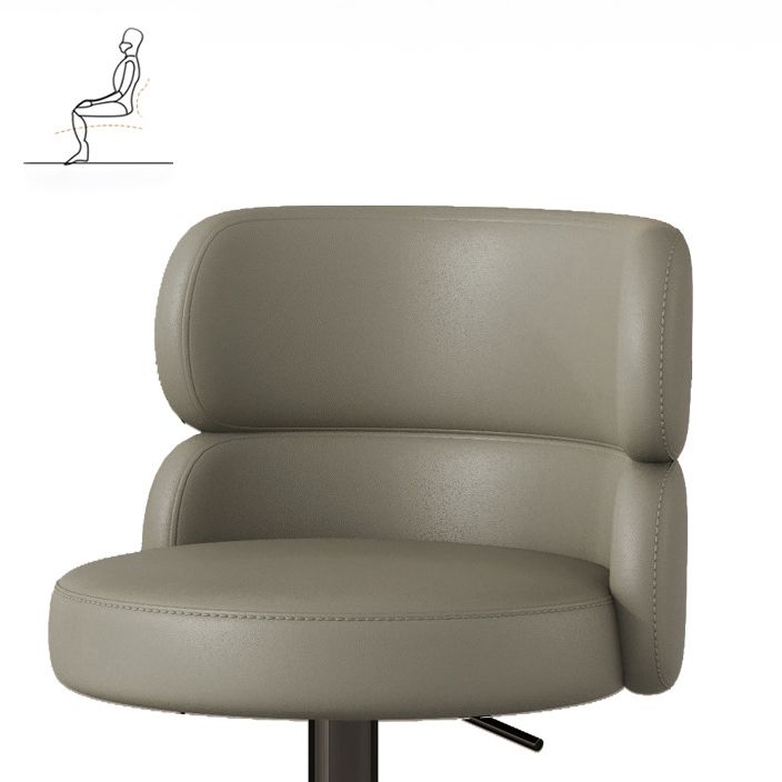 Glam Style Liftable Bar Stool Round Seat Counter Bar Stool for Home Use