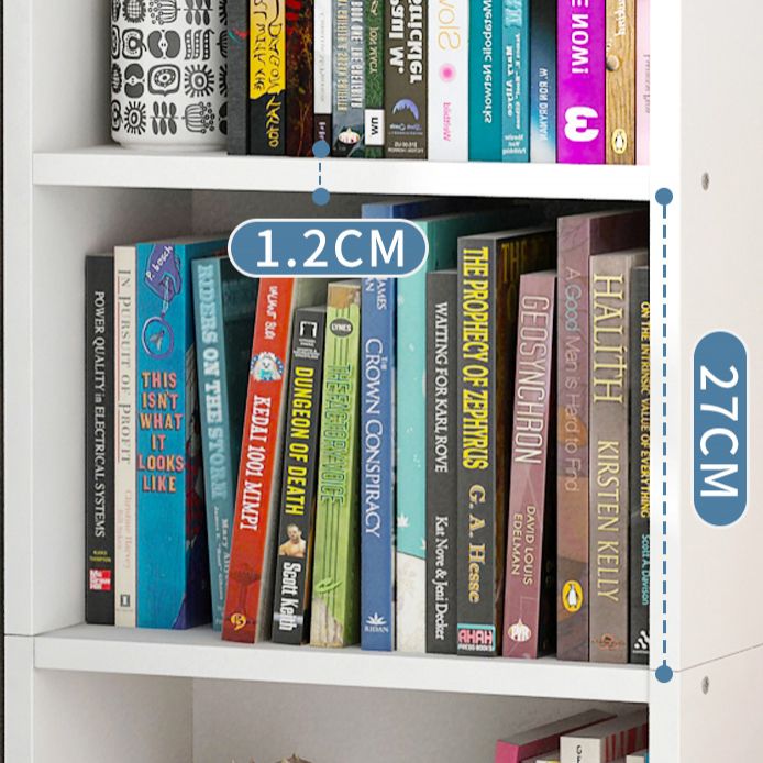 Artificial Wood Bookcase Contemporary Style Bookshelf for Home Office Study Room