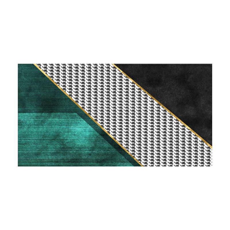 Stylish Modern Rug Grey Polyester Area Rug Geometric Pattern Non-Slip Backing Rug for Bedroom