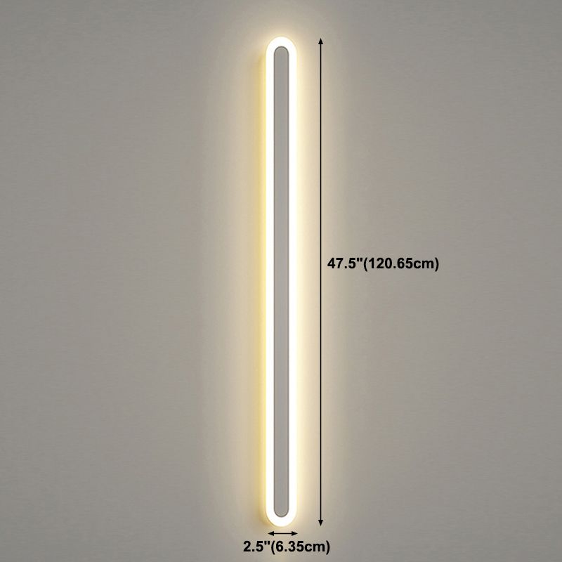Modern Style Metal Wall Light Minimalist LED Wall Sconce Light for Bedroom