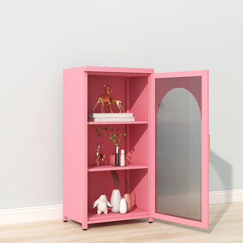 39.96"H Bookshelf Scandinavian Bookcase for Home Office with Door