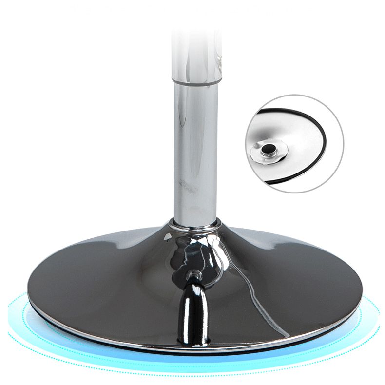 Contemporary Metal Dining Kitchen Room Armless Stool Adjustable Height Barstool