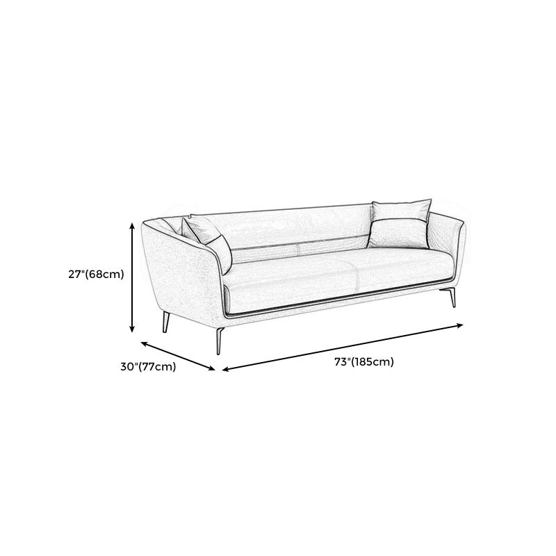 Contemporary Tight Back Leather Settee Couch for 1/2/3 People