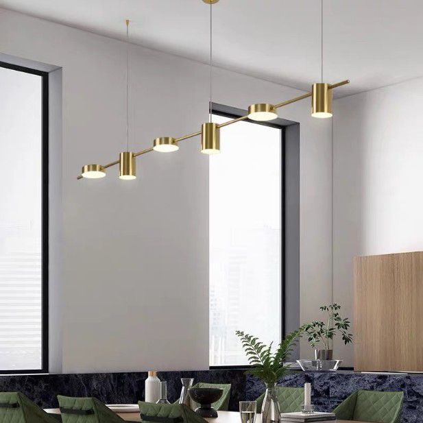 Cylinder Island Lighting Fixtures Contemporary Metal Island Lighting Ideas